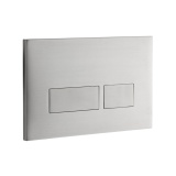 Product Cut out image of the Abacus Trend 2S Brushed Stainless Steel Flush Plate